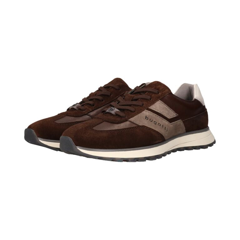 Bugatti Brown Multi Leather Trainer|331AWC0160