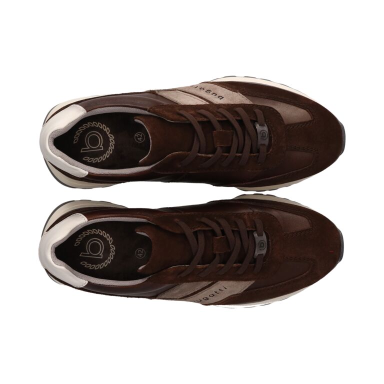 Bugatti Brown Multi Leather Trainer|331AWC0160