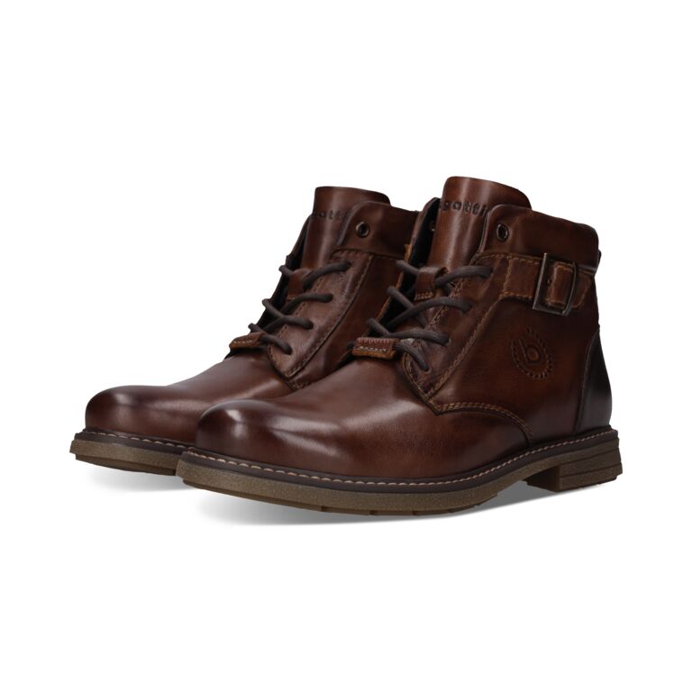 Bugatti Dark Brown Laced Ankle Boot|331AYM3463