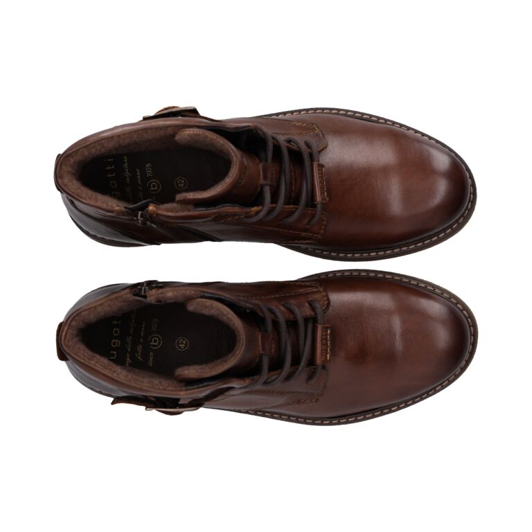 Bugatti Dark Brown Laced Ankle Boot|331AYM3463