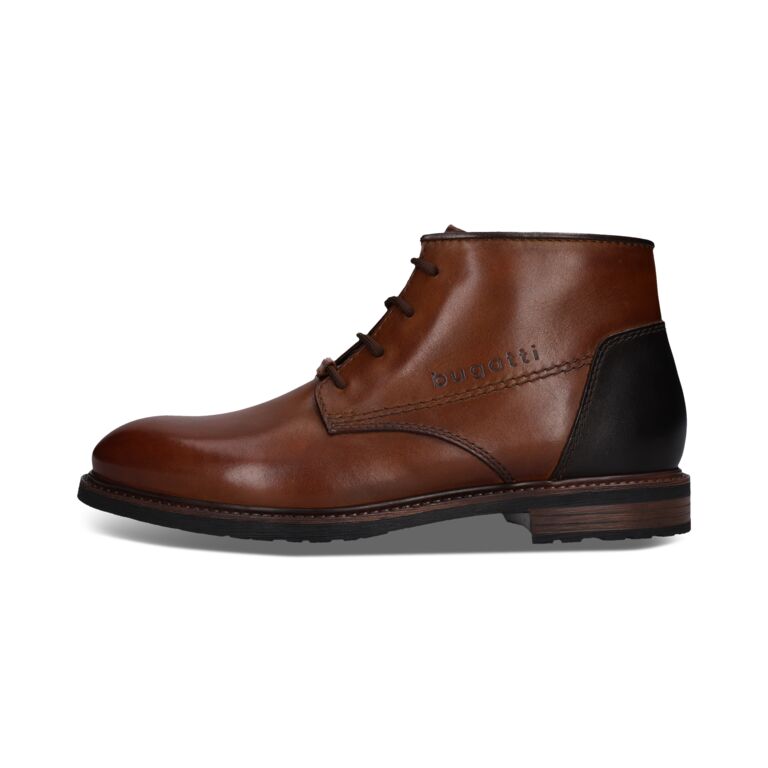 Bugatti Cognac Laced Ankle Boot|331AYR3163