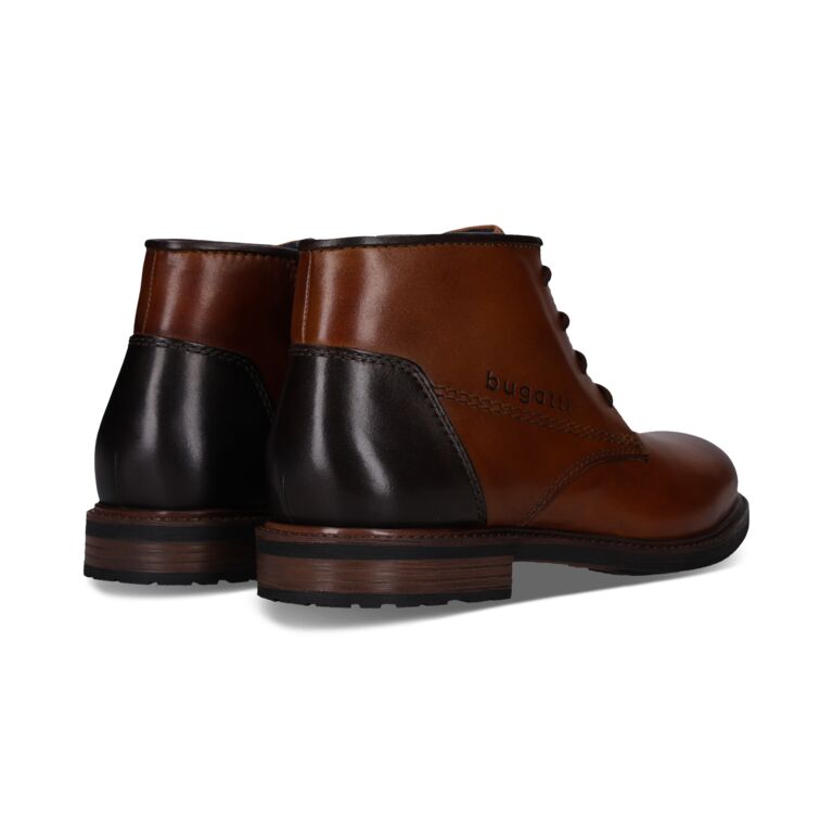 Bugatti Cognac Laced Ankle Boot|331AYR3163
