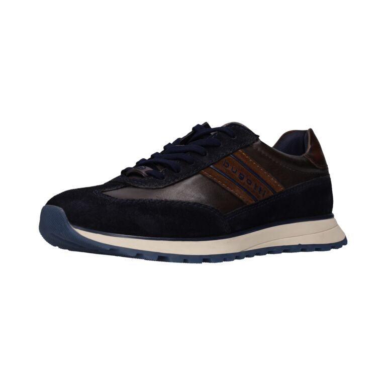 Bugatti navy and Cognac Trainer| 332AWC0341