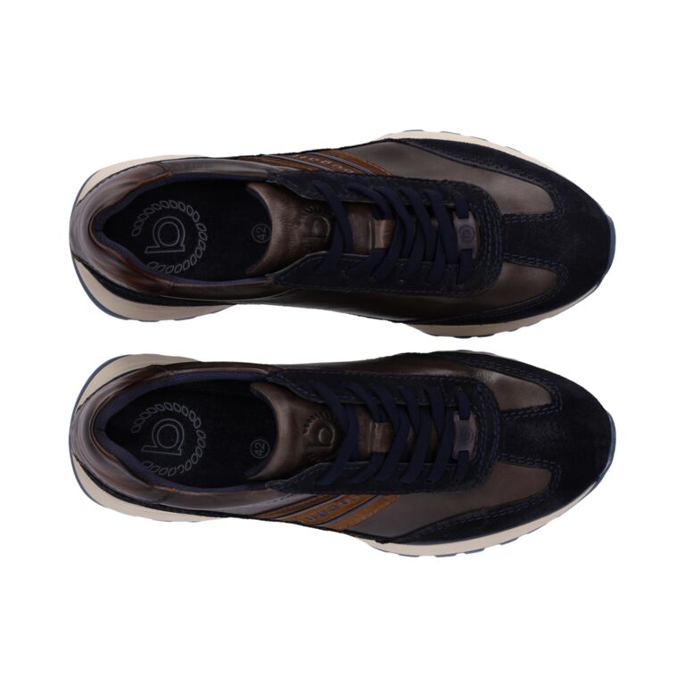 Bugatti navy and Cognac Trainer| 332AWC0341