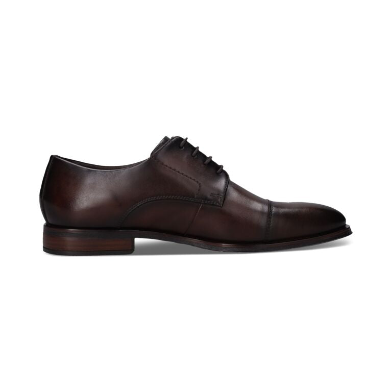 Salamander Dark Brown Business Laced Shoe|E11AXY0160