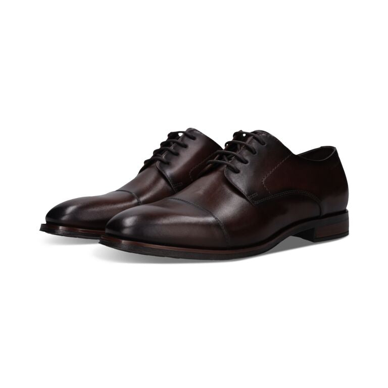 Salamander Dark Brown Business Laced Shoe|E11AXY0160