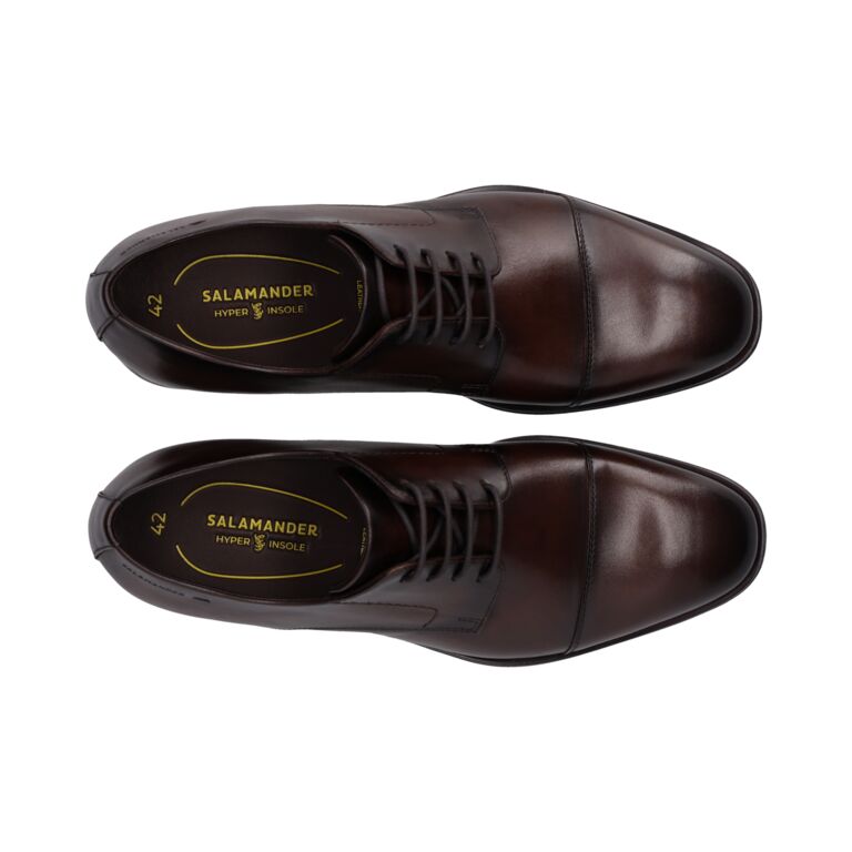 Salamander Dark Brown Business Laced Shoe|E11AXY0160