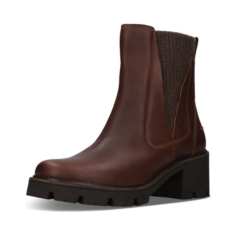Salamander Brown Block Heel Boot|F31AXW3264