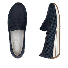 Load image into Gallery viewer, Rieker navy Comfort Slip On|N1254514
