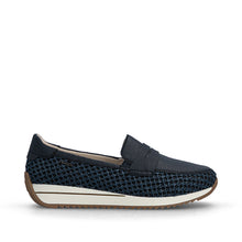 Load image into Gallery viewer, Rieker navy Comfort Slip On|N1254514
