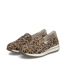 Load image into Gallery viewer, Rieker Animal Print Wide Fit Loafer|N125490
