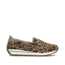 Load image into Gallery viewer, Rieker Animal Print Wide Fit Loafer|N125490
