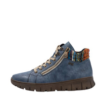 Load image into Gallery viewer, Rieker Wide Fit Blue Casual Ankle Boot|N130514
