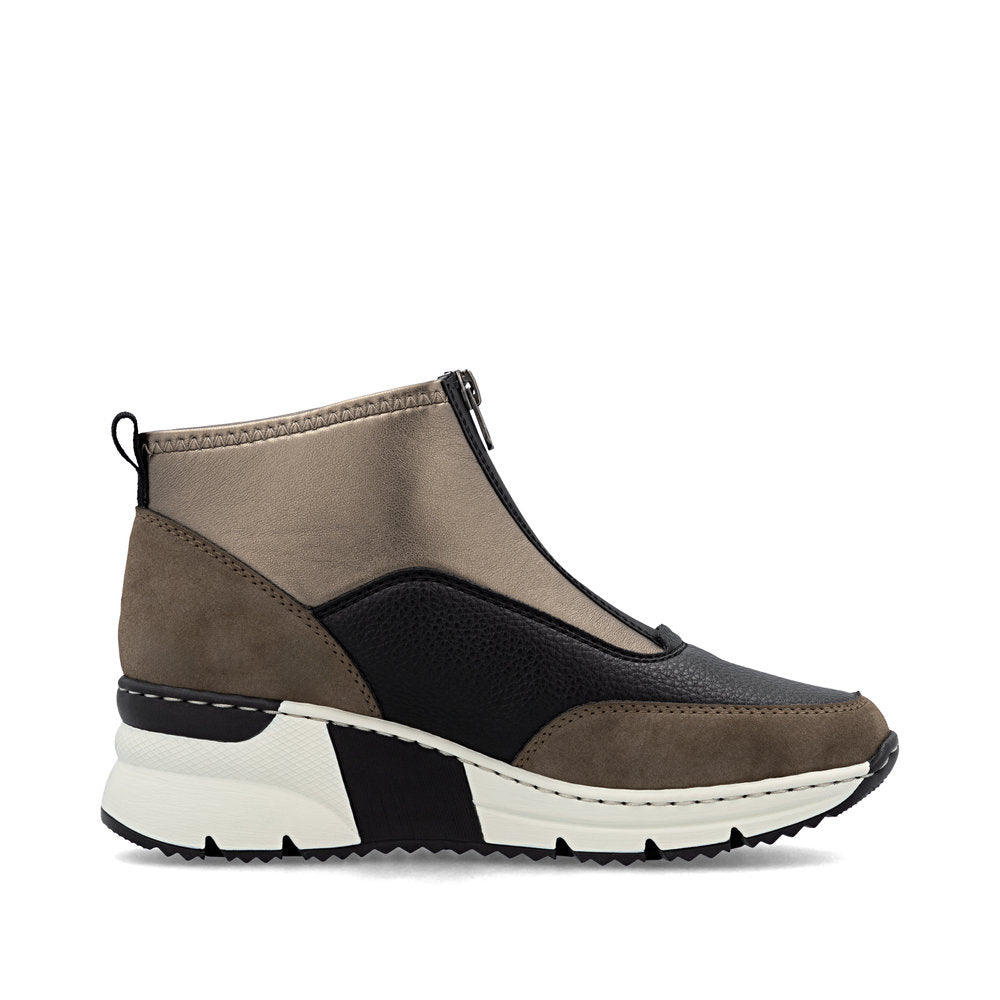 Rieker Brown Multi Ankle Boot|N635225B