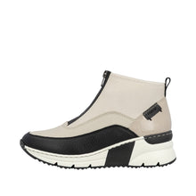 Load image into Gallery viewer, Rieker Beige Centre Zip Sporty Ankle Boot|N635260BG
