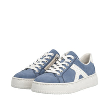 Load image into Gallery viewer, Rieker Blue Comfort Platform Trainer|N992014
