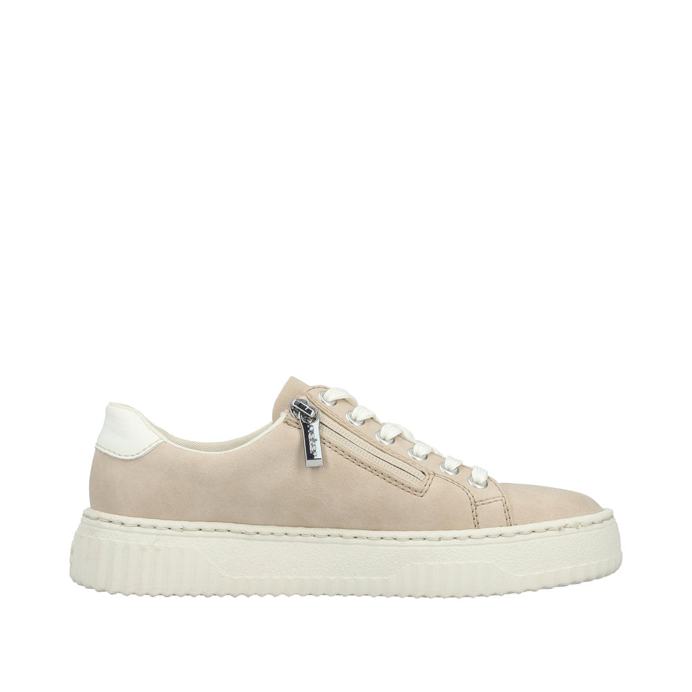 Rieker Beige Platform Trainer|N992062