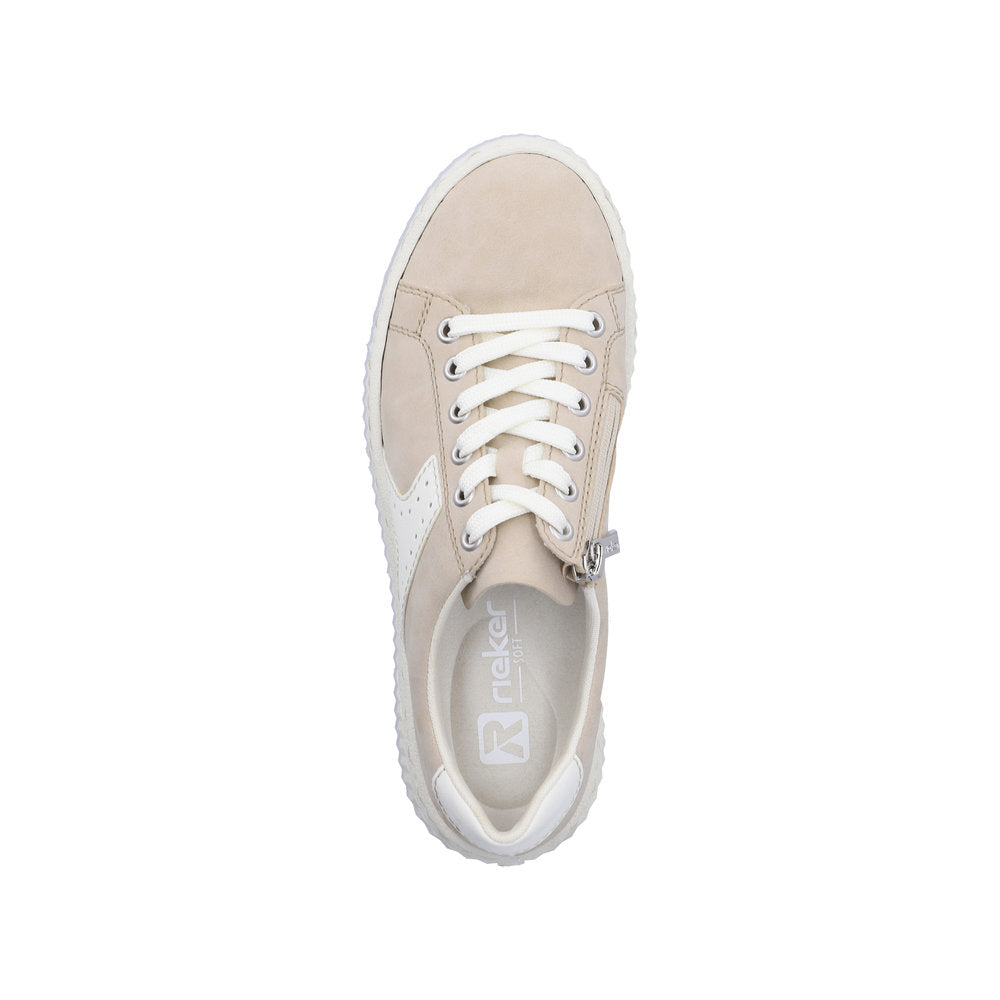 Rieker Beige Platform Trainer|N992062