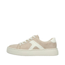 Load image into Gallery viewer, Beige sneaker with white sole on a white background
