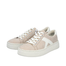 Load image into Gallery viewer, Rieker Beige Platform Trainer|N992062
