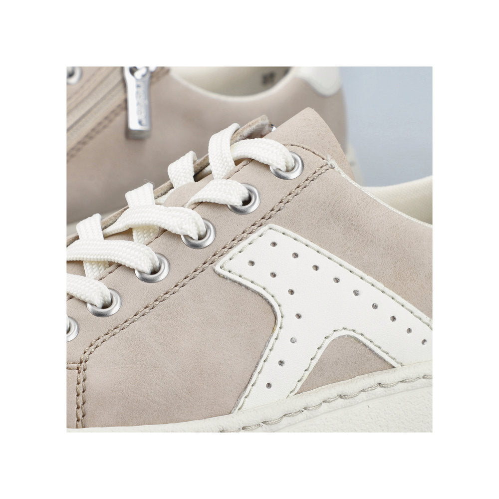 Rieker Beige Platform Trainer|N992062