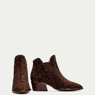 Hispanitas Leo Print Suede Ankle Boot|PHI254383L