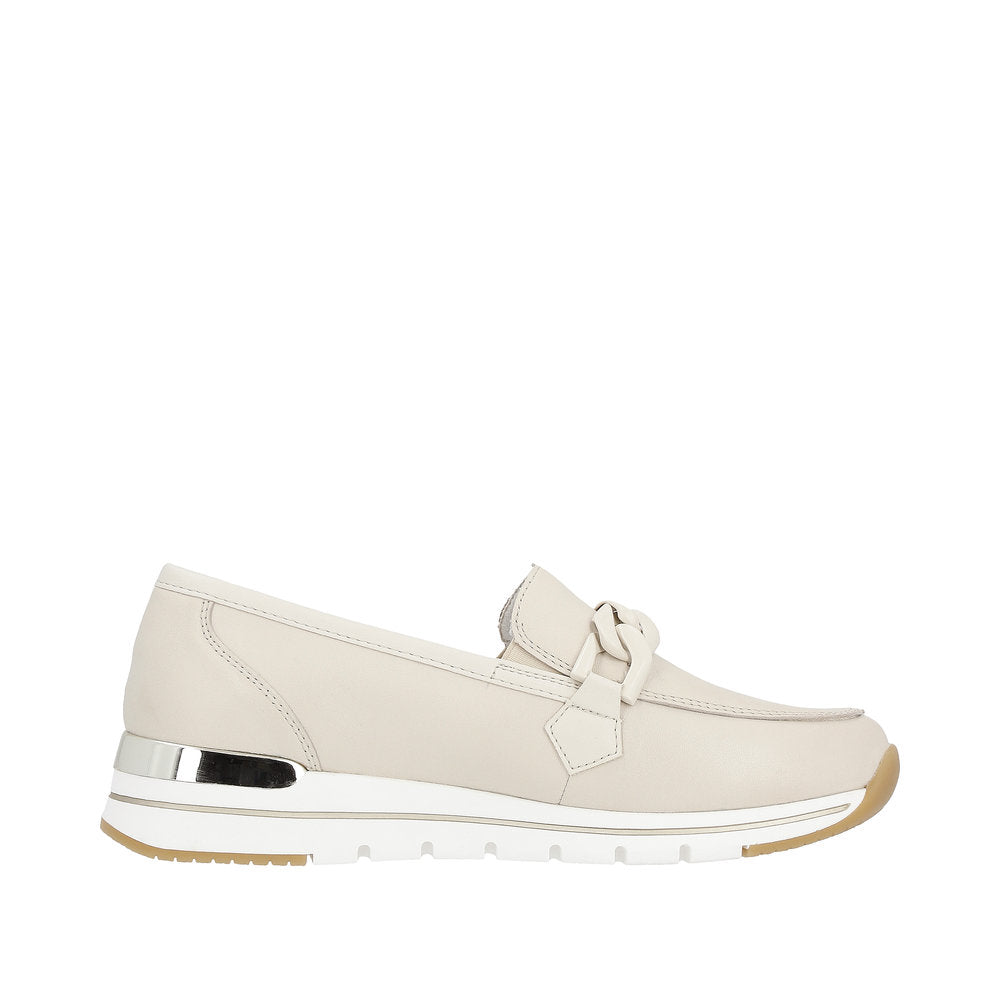 Remonte Beige Mini Wedge Loafer|R671160W