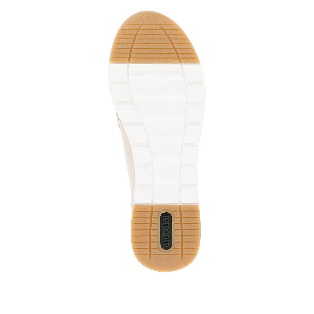 Remonte Beige Mini Wedge Loafer|R671160W