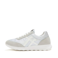 Load image into Gallery viewer, White and gray sneaker on a white background
