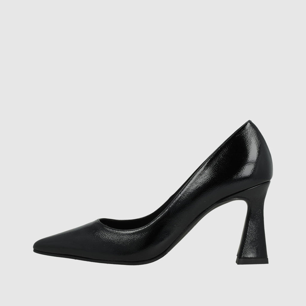 Lodi Black Patent High Heel Pump |ROANE