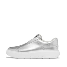 Load image into Gallery viewer, Fit Flop Metallic Silver Slip On Trainer|E4T011
