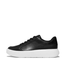 Load image into Gallery viewer, Fit Flop Black Leather Platform Trainer|E4S001
