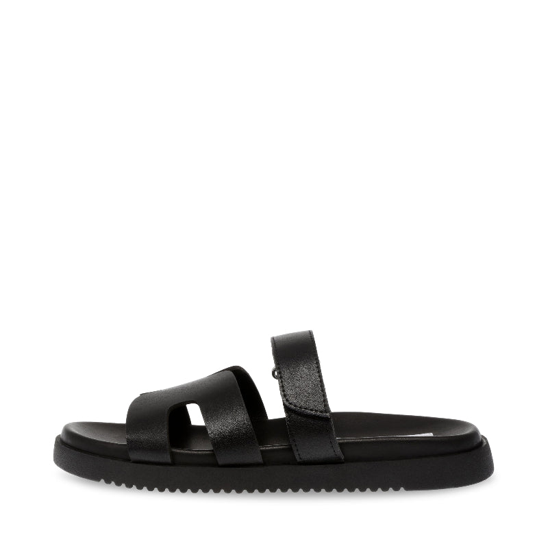 Steve Madden Black Strap Mule| 11003028BL