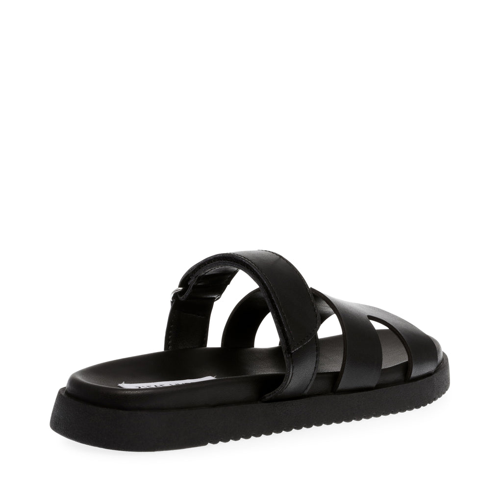 Steve Madden Black Strap Mule| 11003028BL