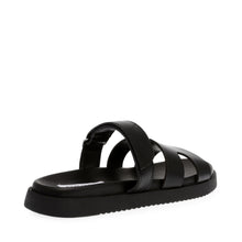 Load image into Gallery viewer, Steve Madden Black Strap Mule| 11003028BL
