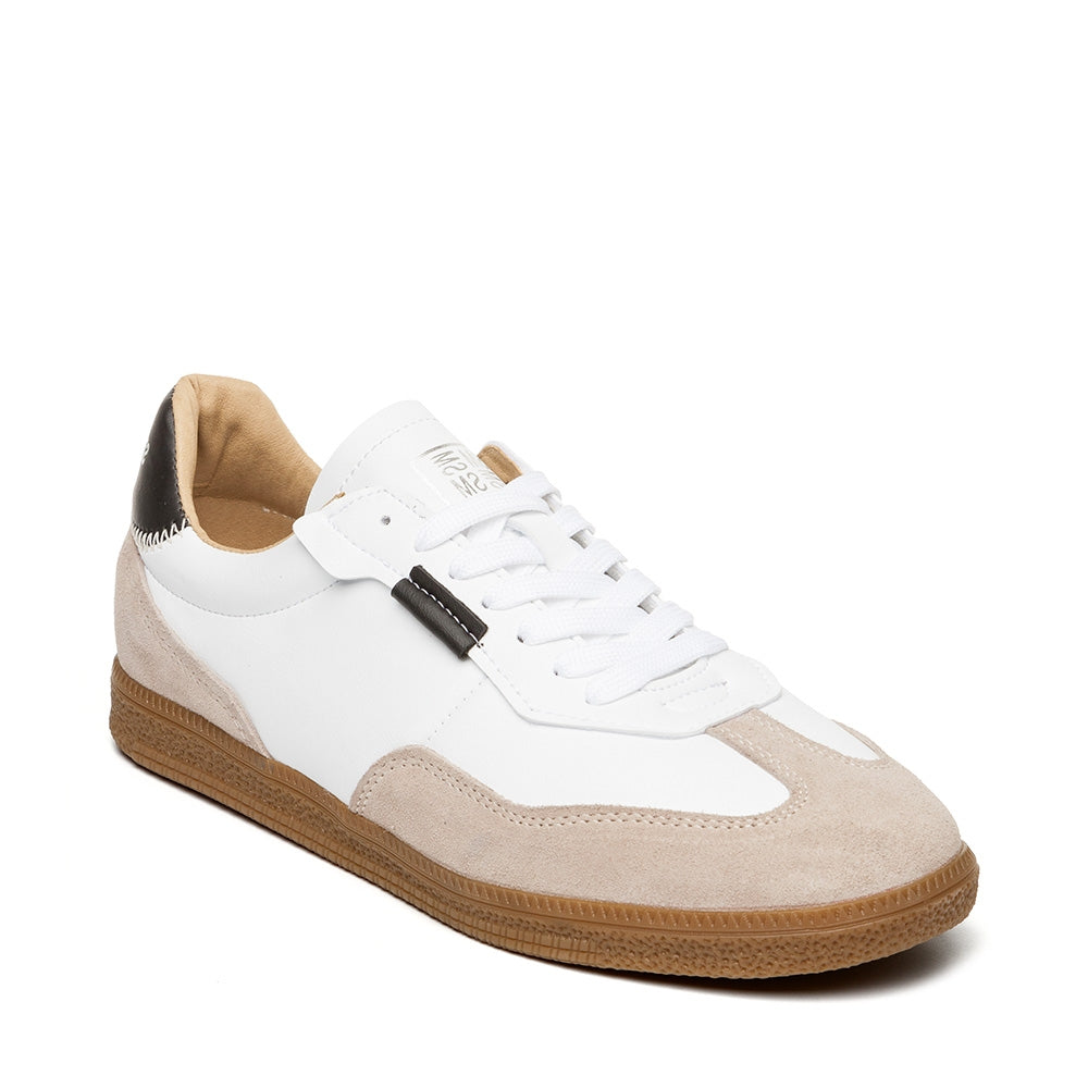 Steve Madden White and Taupe Trainer| 12000795WB