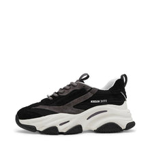 Load image into Gallery viewer, Steve Madden Black Smoke &amp; White Platform Fashion Trainer|1004652BSO
