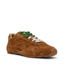 Load image into Gallery viewer, Steve Madden Camel Suede Retro Trainer| 1100515923
