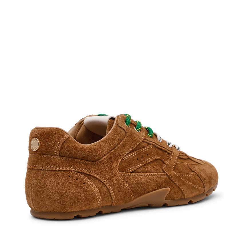 Steve Madden Camel Suede Retro Trainer| 1100515923