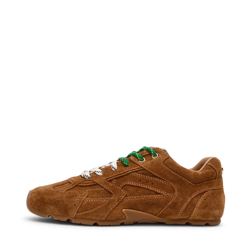 Steve Madden Camel Suede Retro Trainer| 1100515923