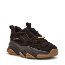 Load image into Gallery viewer, Brown sneaker with tan accents on a white background
