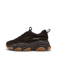 Load image into Gallery viewer, Brown sneaker with tan sole on a white background
