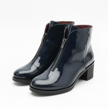 Load image into Gallery viewer, Jose Saenz  Navy Ankle Boot with Zip
