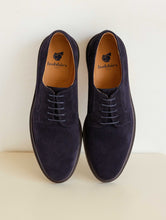 Load image into Gallery viewer, Bobbies Derby Navy Suede Laced Shoe|TER03
