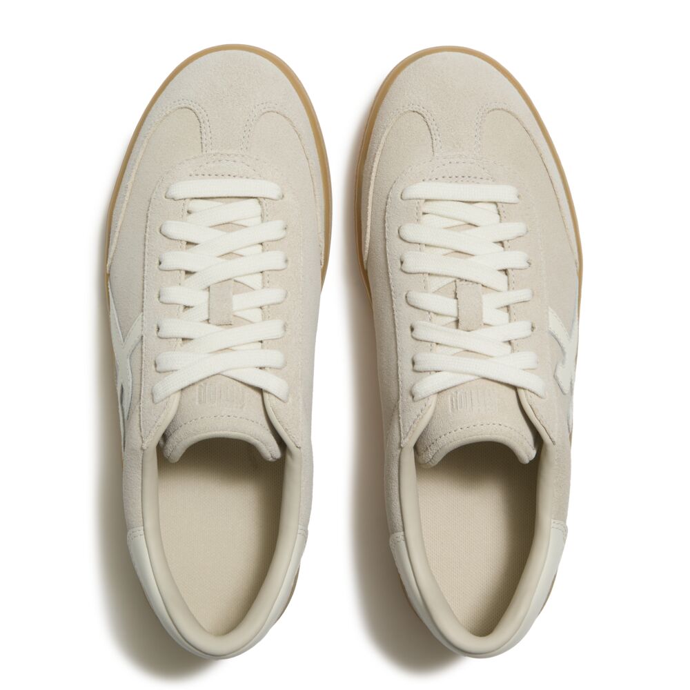 Fitflop Beige Suede Trainer|A6IE42