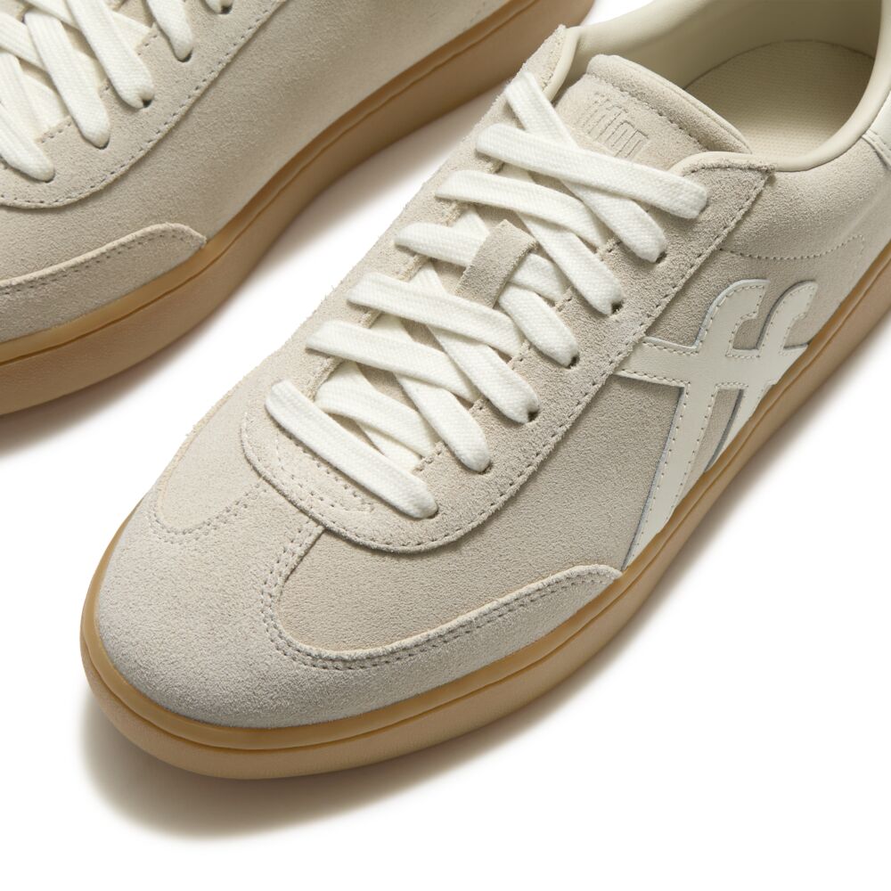 Fitflop Beige Suede Trainer|A6IE42