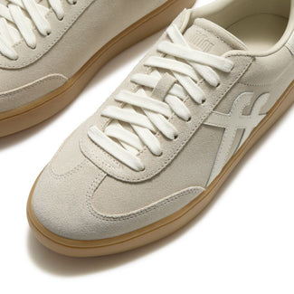 Fitflop Beige Suede Trainer|A6IE42