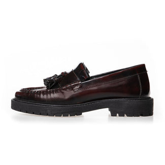 bORDO loafers with a thick sole on a white background