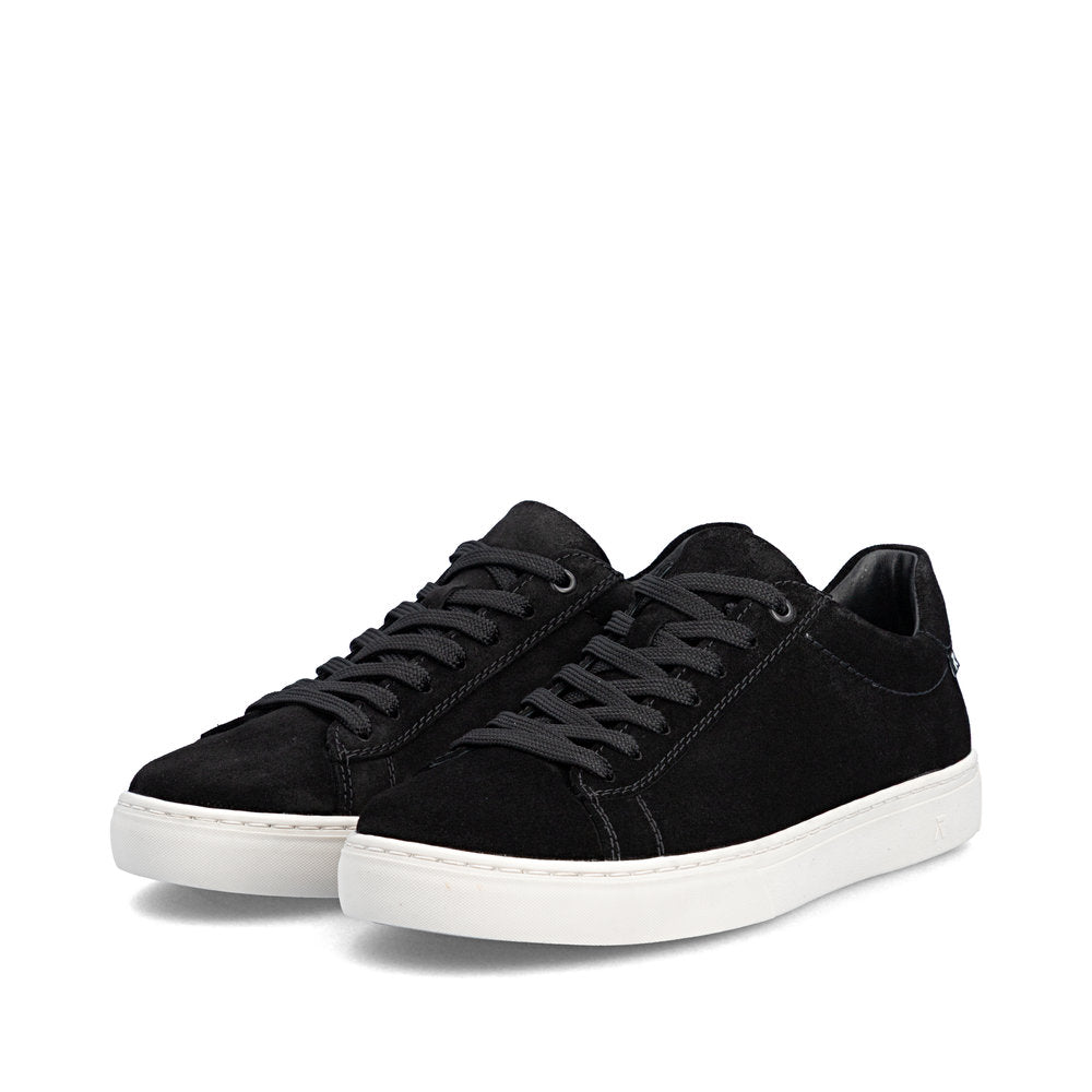 Rieker Wide Fit Black Trainer|U070100