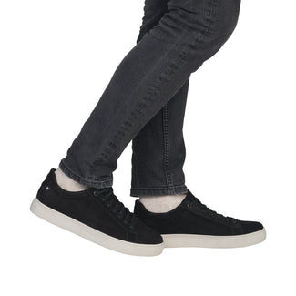 Rieker Wide Fit Black Trainer|U070100